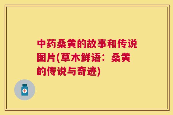 桑黄的故事和传说图片(草木鲜语：桑黄的传说与奇迹)