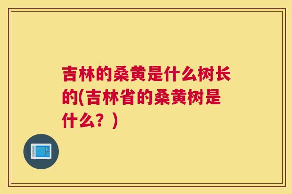 吉林的桑黄是什么树长的(吉林省的桑黄树是什么？)