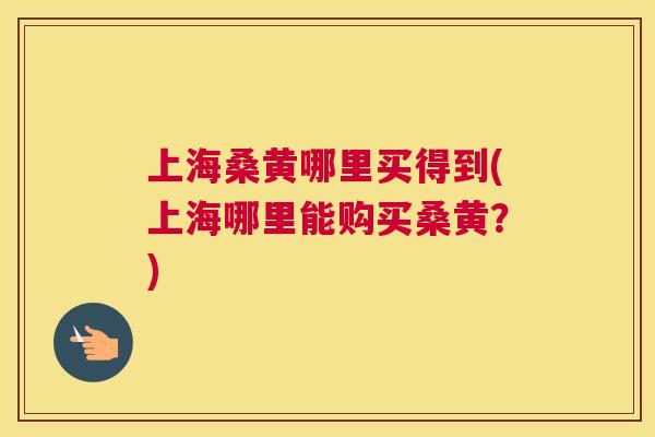 上海桑黄哪里买得到(上海哪里能购买桑黄？)