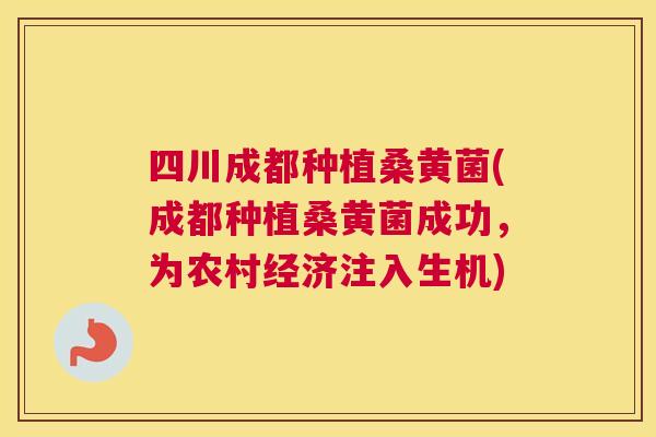 四川成都种植桑黄菌(成都种植桑黄菌成功，为农村经济注入生机)