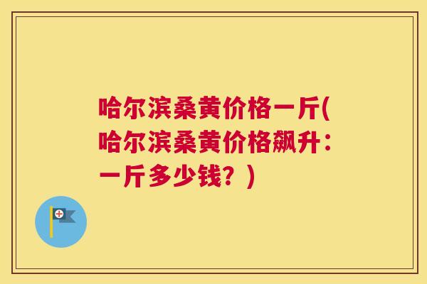 哈尔滨桑黄价格一斤(哈尔滨桑黄价格飙升：一斤多少钱？)
