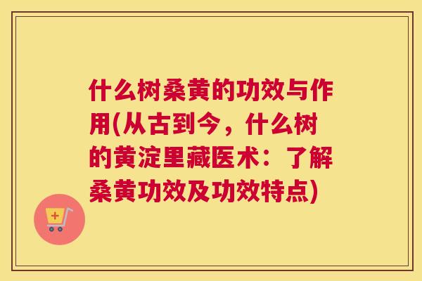 什么树桑黄的功效与作用(从古到今，什么树的黄淀里藏医术：了解桑黄功效及功效特点)