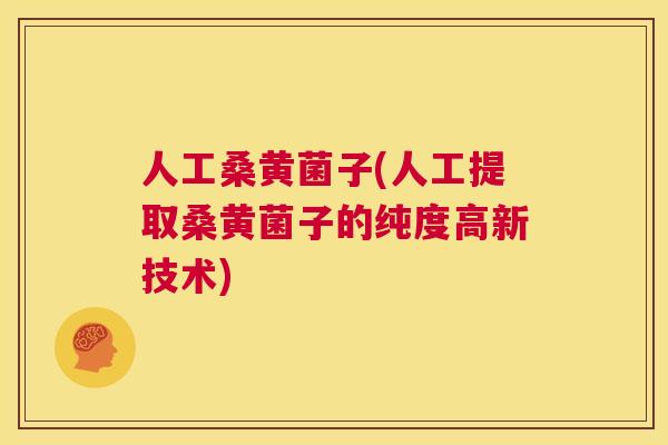 人工桑黄菌子(人工提取桑黄菌子的纯度高新技术) 人工桑黄菌子(人工提取桑黄菌子的纯度高新技术)