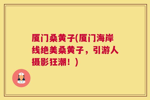 厦门桑黄子(厦门海岸线绝美桑黄子,引游人摄影狂潮!) 厦门桑黄子(厦门海岸线绝美桑黄子,引游人摄影狂潮!)