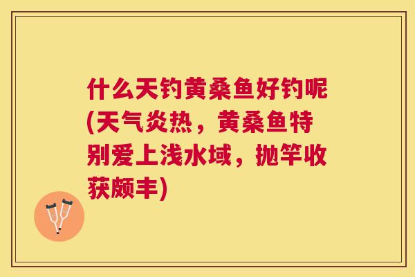 什么天钓黄桑鱼好钓呢(天气炎热,黄桑鱼特别爱上浅水域,抛竿收获颇丰) 什么天钓黄桑鱼好钓呢(天气炎热,黄桑鱼特别爱上浅水域,抛竿收获颇丰)