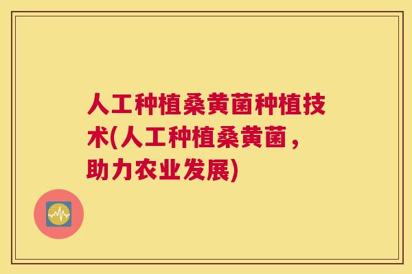 人工种植桑黄菌种植技术(人工种植桑黄菌,助力农业发展) 人工种植桑黄菌种植技术(人工种植桑黄菌,助力农业发展)