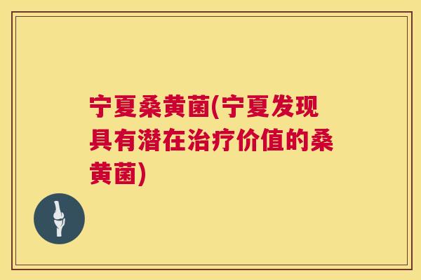 宁夏桑黄菌(宁夏发现具有潜在价值的桑黄菌) 宁夏桑黄菌(宁夏发现具有潜在价值的桑黄菌)