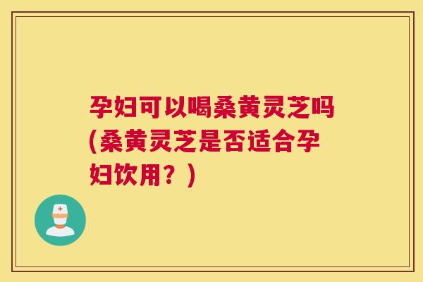 孕妇可以喝桑黄灵芝吗(桑黄灵芝是否适合孕妇饮用?) 孕妇可以喝桑黄灵芝吗(桑黄灵芝是否适合孕妇饮用?)