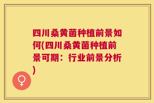 四川桑黄菌种植前景如何(四川桑黄菌种植前景可期：行业前景分析)