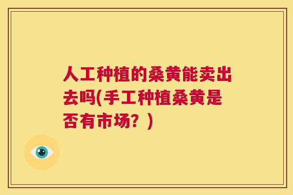 人工种植的桑黄能卖出去吗(手工种植桑黄是否有市场?) 人工种植的桑黄能卖出去吗(手工种植桑黄是否有市场?)