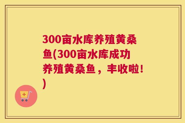 300亩水库养殖黄桑鱼(300亩水库成功养殖黄桑鱼,丰收啦!) 300亩水库养殖黄桑鱼(300亩水库成功养殖黄桑鱼,丰收啦!)