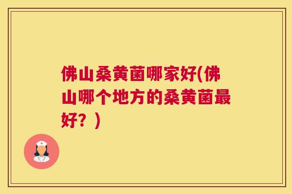 佛山桑黄菌哪家好(佛山哪个地方的桑黄菌好?) 佛山桑黄菌哪家好(佛山哪个地方的桑黄菌好?)