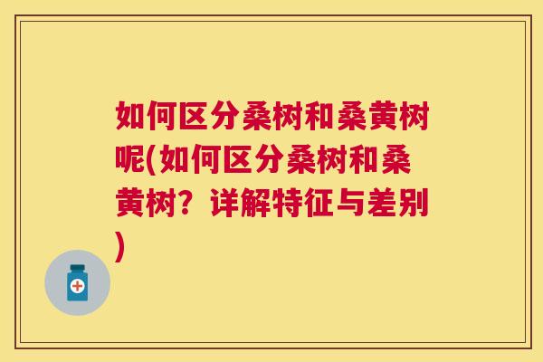 如何区分桑树和桑黄树呢(如何区分桑树和桑黄树?详解特征与差别) 如何区分桑树和桑黄树呢(如何区分桑树和桑黄树?详解特征与差别)