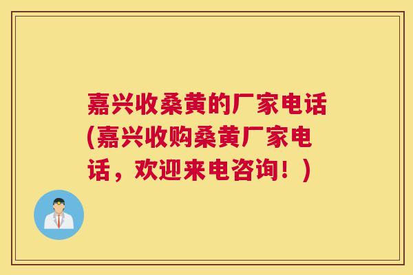 嘉兴收桑黄的厂家电话(嘉兴收购桑黄厂家电话，欢迎来电咨询！)