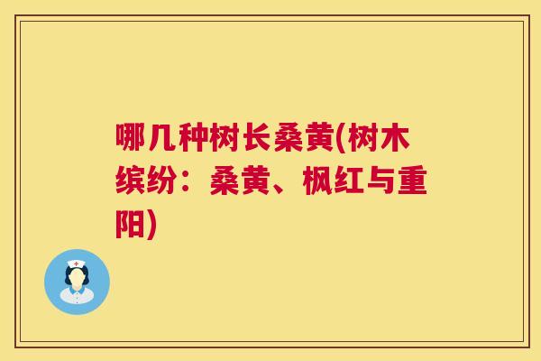 哪几种树长桑黄(树木缤纷：桑黄、枫红与重阳)