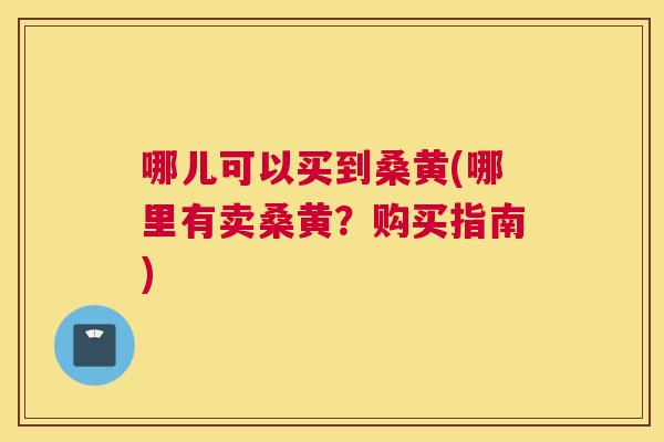 哪儿可以买到桑黄(哪里有卖桑黄？购买指南)