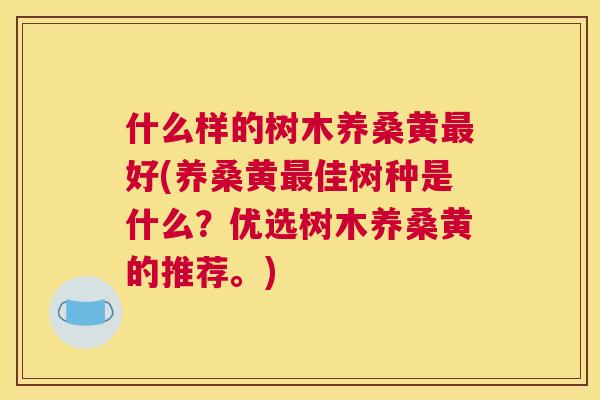 什么样的树木养桑黄好(养桑黄佳树种是什么？优选树木养桑黄的推荐。)