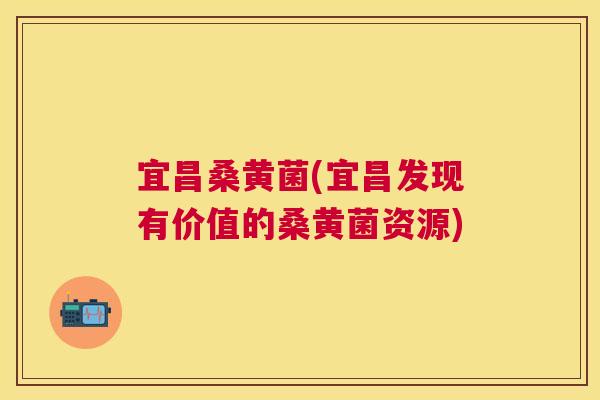 宜昌桑黄菌(宜昌发现有价值的桑黄菌资源)
