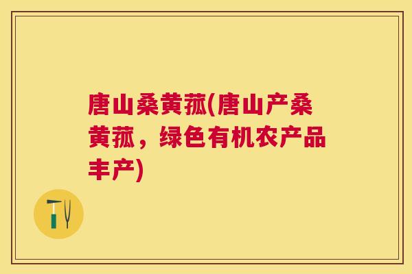 唐山桑黄菰(唐山产桑黄菰，绿色有机农产品丰产)