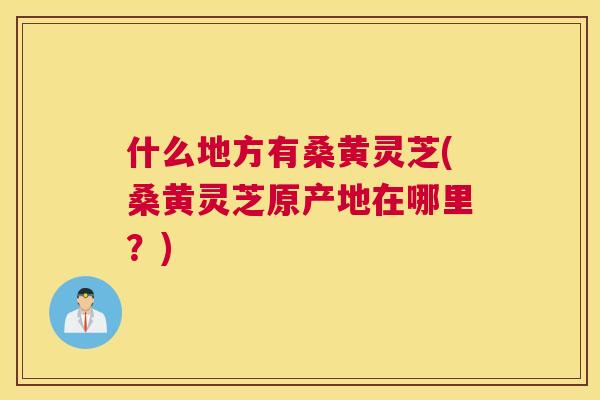 什么地方有桑黄灵芝(桑黄灵芝原产地在哪里？)