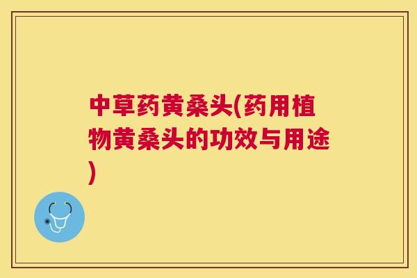 中草药黄桑头(药用植物黄桑头的功效与用途)