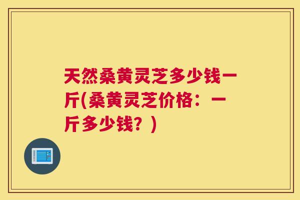 天然桑黄灵芝多少钱一斤(桑黄灵芝价格:一斤多少钱?) 天然桑黄灵芝多少钱一斤(桑黄灵芝价格:一斤多少钱?)