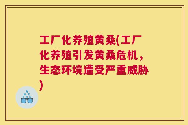 工厂化养殖黄桑(工厂化养殖引发黄桑危机，生态环境遭受严重威胁)