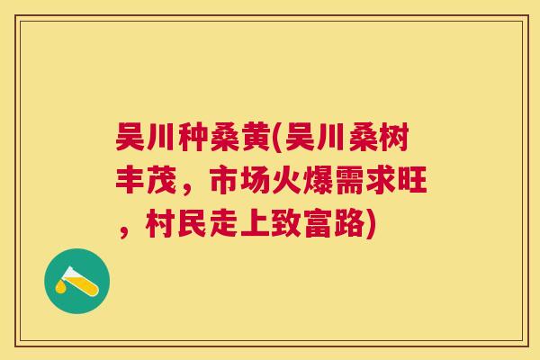 吴川种桑黄(吴川桑树丰茂,市场火爆需求旺,村民走上致富路) 吴川种桑黄(吴川桑树丰茂,市场火爆需求旺,村民走上致富路)