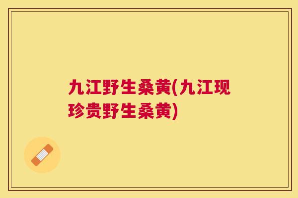 九江野生桑黄(九江现珍贵野生桑黄) 九江野生桑黄(九江现珍贵野生桑黄)
