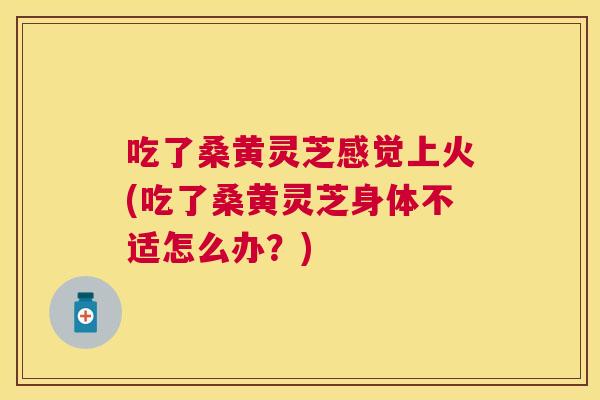 吃了桑黄灵芝感觉上火(吃了桑黄灵芝身体不适怎么办?) 吃了桑黄灵芝感觉上火(吃了桑黄灵芝身体不适怎么办?)