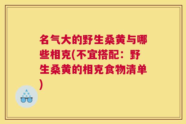 名气大的野生桑黄与哪些相克(不宜搭配:野生桑黄的相克食物清单) 名气大的野生桑黄与哪些相克(不宜搭配:野生桑黄的相克食物清单)