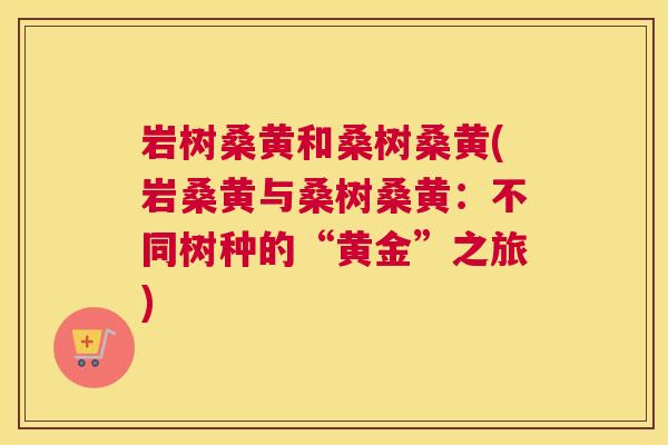 岩树桑黄和桑树桑黄(岩桑黄与桑树桑黄:不同树种的“黄金”之旅) 岩树桑黄和桑树桑黄(岩桑黄与桑树桑黄:不同树种的“黄金”之旅)