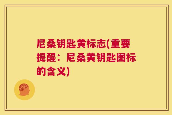 尼桑钥匙黄标志(重要提醒:尼桑黄钥匙图标的含义) 尼桑钥匙黄标志(重要提醒:尼桑黄钥匙图标的含义)