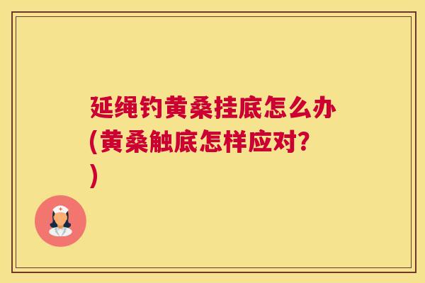 延绳钓黄桑挂底怎么办(黄桑触底怎样应对?) 延绳钓黄桑挂底怎么办(黄桑触底怎样应对?)