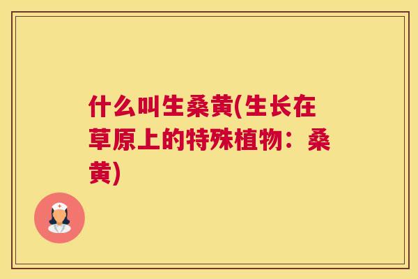 什么叫生桑黄(生长在草原上的特殊植物:桑黄) 什么叫生桑黄(生长在草原上的特殊植物:桑黄)