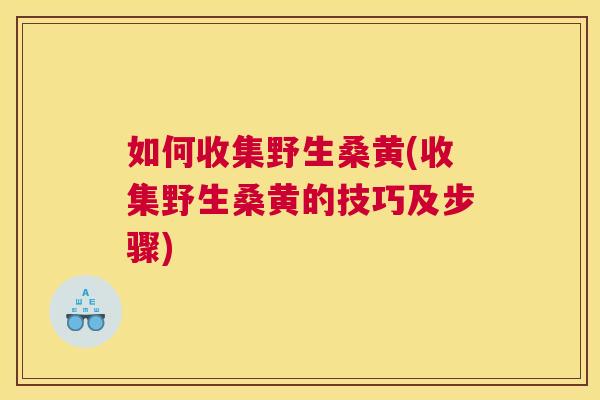 如何收集野生桑黄(收集野生桑黄的技巧及步骤) 如何收集野生桑黄(收集野生桑黄的技巧及步骤)