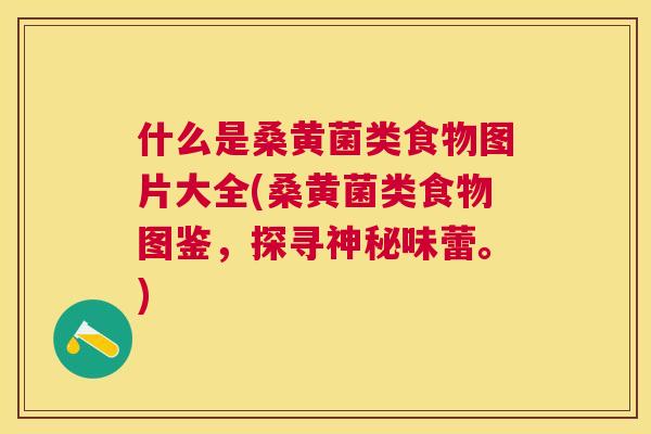 什么是桑黄菌类食物图片大全(桑黄菌类食物图鉴,探寻神秘味蕾。) 什么是桑黄菌类食物图片大全(桑黄菌类食物图鉴,探寻神秘味蕾。)