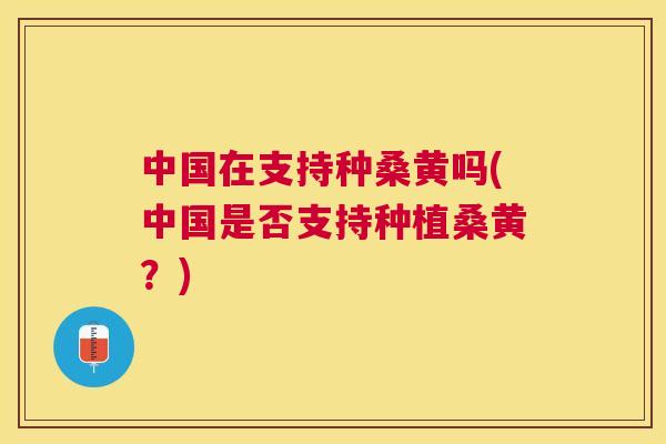 中国在支持种桑黄吗(中国是否支持种植桑黄?) 中国在支持种桑黄吗(中国是否支持种植桑黄?)