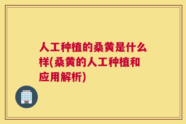 人工种植的桑黄是什么样(桑黄的人工种植和应用解析) 人工种植的桑黄是什么样(桑黄的人工种植和应用解析)