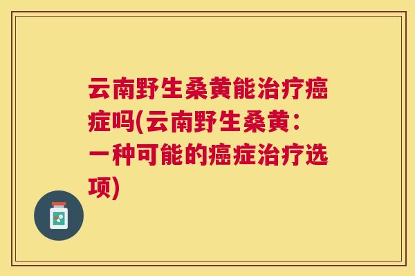 云南野生桑黄能症吗(云南野生桑黄:一种可能的症选项) 云南野生桑黄能症吗(云南野生桑黄:一种可能的症选项)