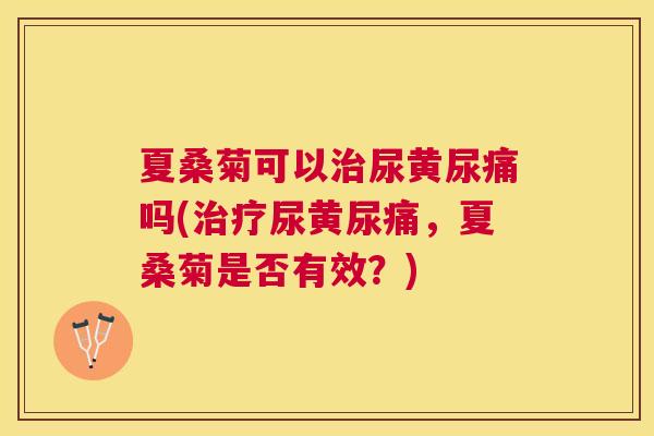 夏桑菊可以尿黄尿痛吗(尿黄尿痛,夏桑菊是否有效?) 夏桑菊可以尿黄尿痛吗(尿黄尿痛,夏桑菊是否有效?)