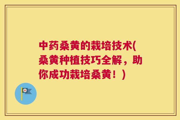 桑黄的栽培技术(桑黄种植技巧全解,助你成功栽培桑黄!) 桑黄的栽培技术(桑黄种植技巧全解,助你成功栽培桑黄!)