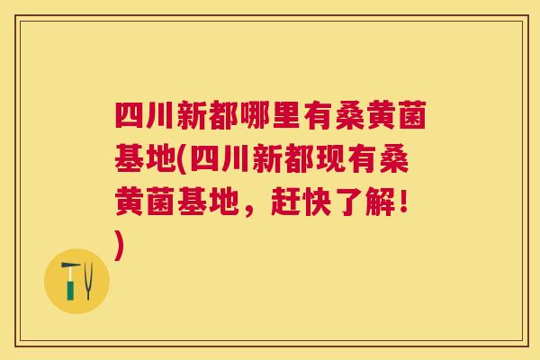 四川新都哪里有桑黄菌基地(四川新都现有桑黄菌基地,赶快了解!) 四川新都哪里有桑黄菌基地(四川新都现有桑黄菌基地,赶快了解!)