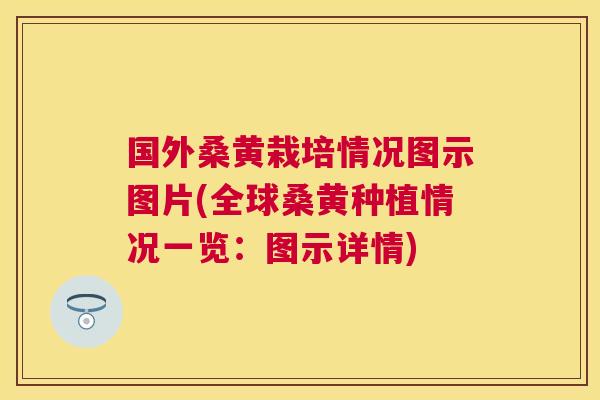 国外桑黄栽培情况图示图片(全球桑黄种植情况一览:图示详情) 国外桑黄栽培情况图示图片(全球桑黄种植情况一览:图示详情)