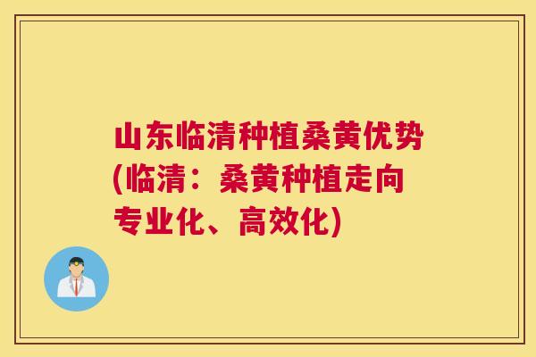 山东临清种植桑黄优势(临清:桑黄种植走向专业化、高效化) 山东临清种植桑黄优势(临清:桑黄种植走向专业化、高效化)