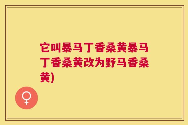 它叫暴马丁香桑黄暴马丁香桑黄改为野马香桑黄)