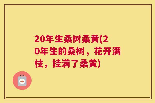 20年生桑树桑黄(20年生的桑树,花开满枝,挂满了桑黄) 20年生桑树桑黄(20年生的桑树,花开满枝,挂满了桑黄)