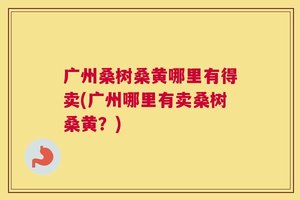 广州桑树桑黄哪里有得卖(广州哪里有卖桑树桑黄?) 广州桑树桑黄哪里有得卖(广州哪里有卖桑树桑黄?)