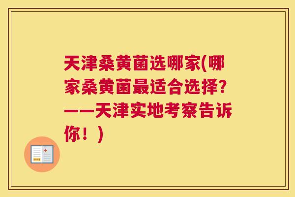 天津桑黄菌选哪家(哪家桑黄菌适合选择?——天津实地考察告诉你!) 天津桑黄菌选哪家(哪家桑黄菌适合选择?——天津实地考察告诉你!)