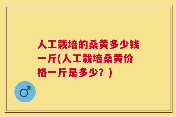 人工栽培的桑黄多少钱一斤(人工栽培桑黄价格一斤是多少?) 人工栽培的桑黄多少钱一斤(人工栽培桑黄价格一斤是多少?)
